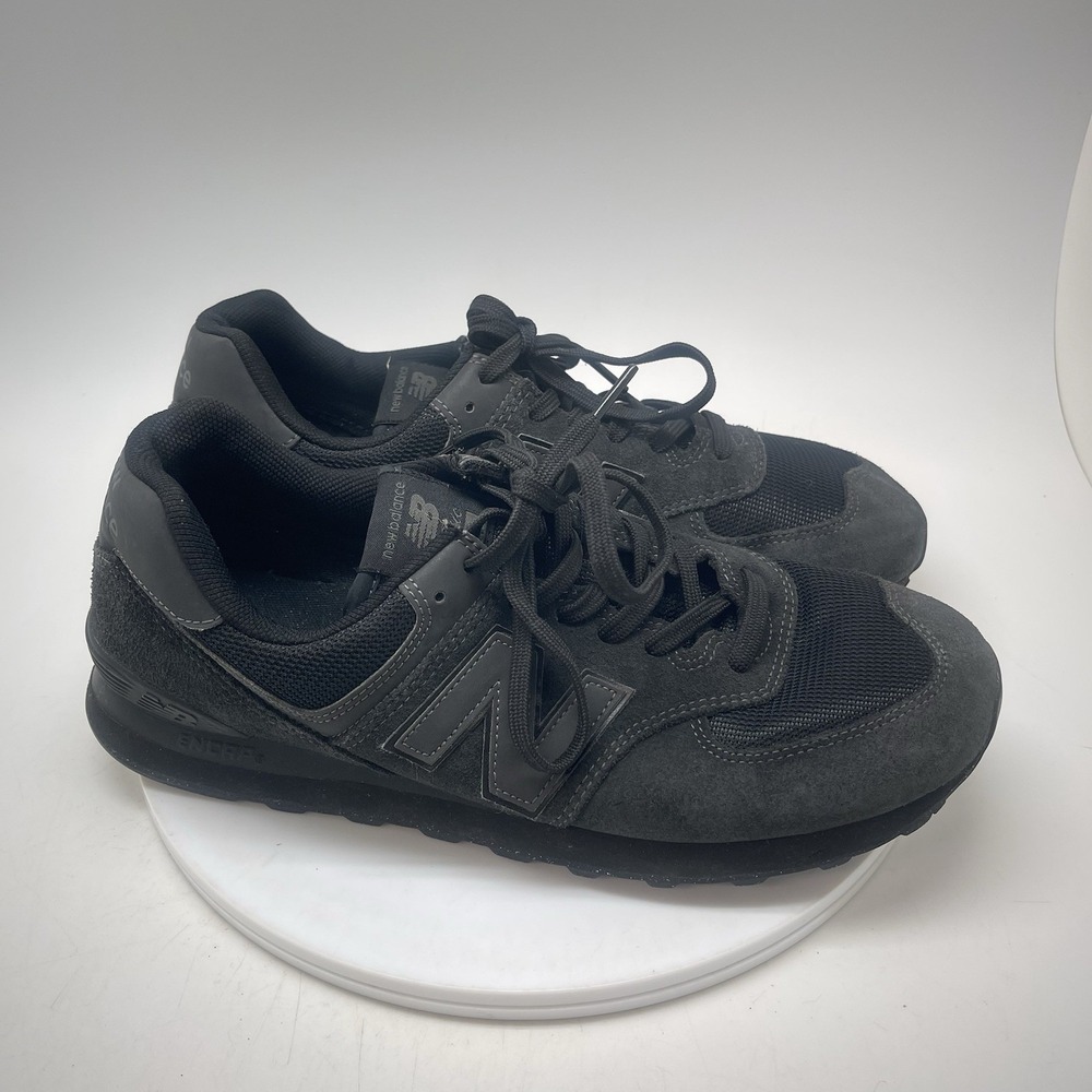 New Balance Sneakers Mens 11 D 574 ML574EVE Black Athletic Casual Gym Shoes